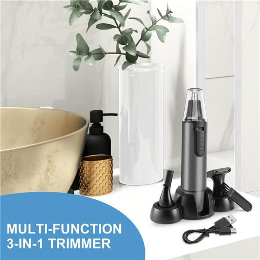Ear and Nose Hair Trimmer Professional USB Rechargeable Nose Trimmer Kit - Picture 2 of 6